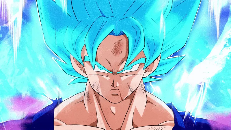 angry blue goku dragon ball wallpaper
