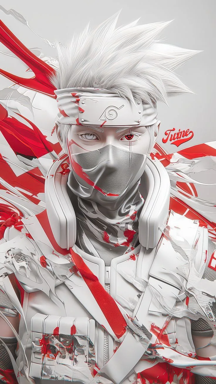 Red Ninj In headphones wallpaper
