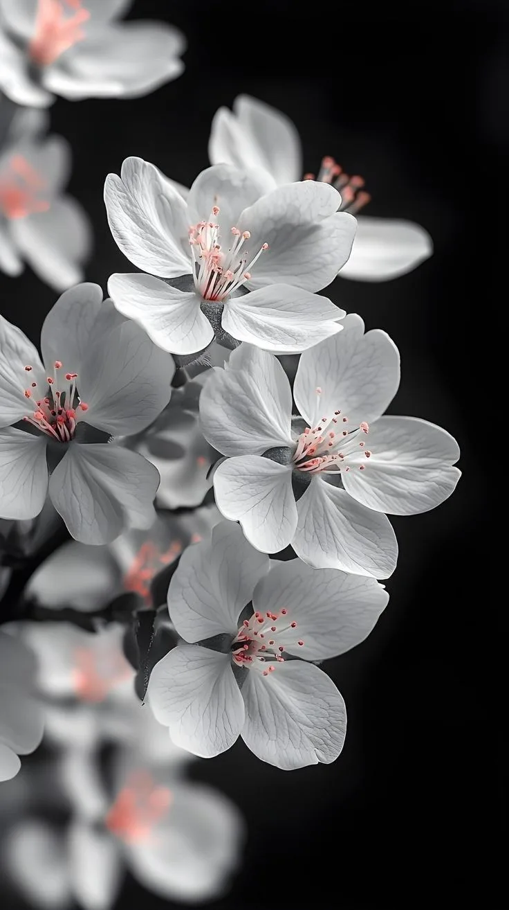 White Flower In Tree